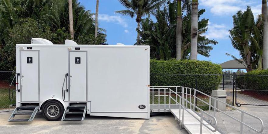 Handicapped Bathroom Trailer Rental in Tallahassee, Florida